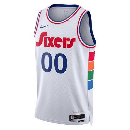 Custom Philadelphia 76ers White City Edition Jersey - Elite Zone Sports