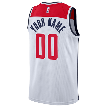 Custom Washington Wizards White Association Personalized Jersey - Elite Zone Sports