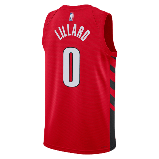 Damian Lillard 0 Portland Trail Blazers Red Statement Jersey - Elite Zone Sports