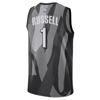 D'Angelo Russell 1 Brooklyn Nets Grey City Edition Jersey - Elite Zone Sports