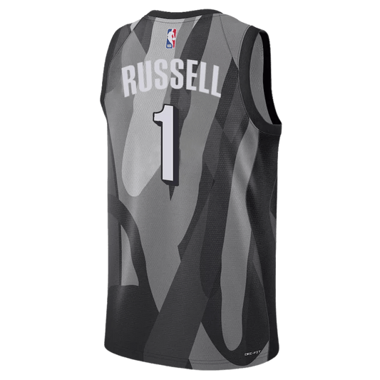 D'Angelo Russell 1 Brooklyn Nets Grey City Edition Jersey - Elite Zone Sports
