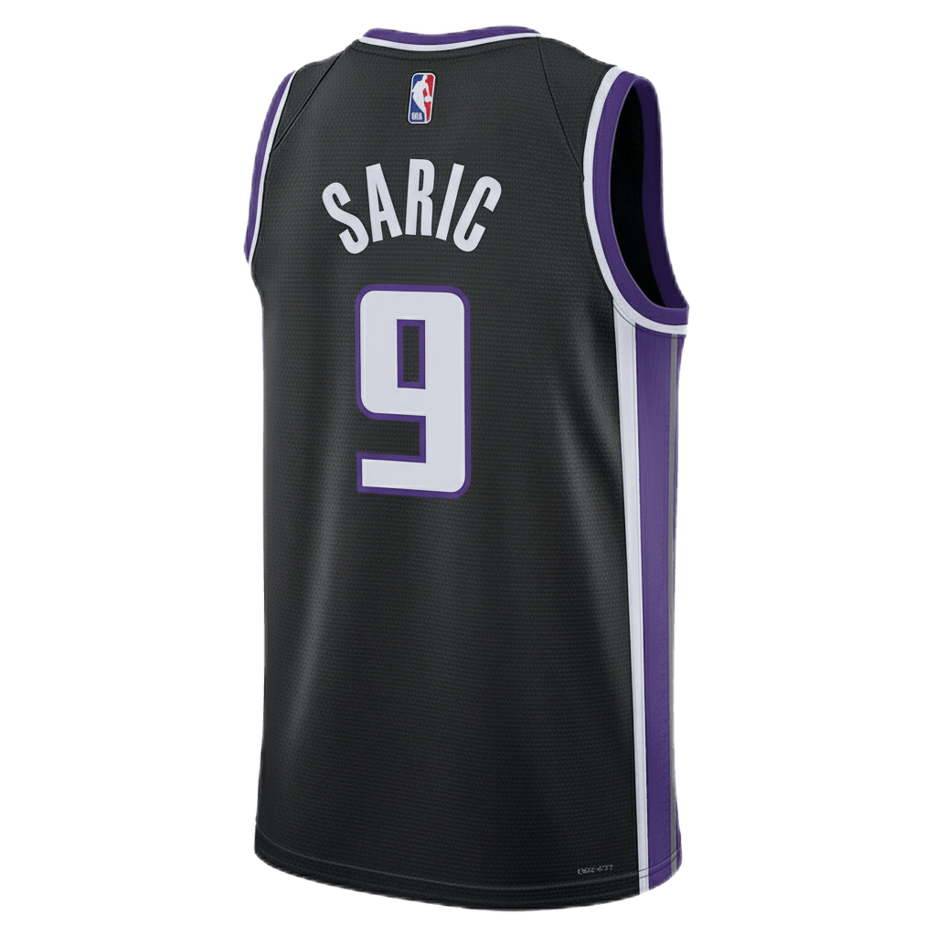 Dario Saric 9 Sacramento Kings Black Icon Jersey - Elite Zone Sports