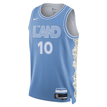 Darius Garland 10 Cleveland Cavaliers Blue City Edition Jersey - Elite Zone Sports