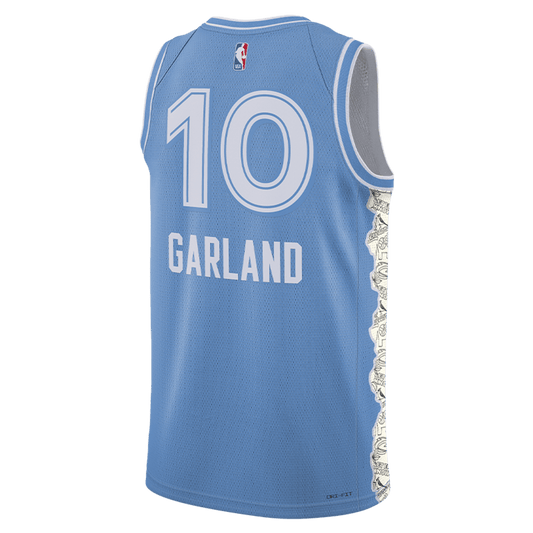 Darius Garland 10 Cleveland Cavaliers Blue City Edition Jersey - Elite Zone Sports
