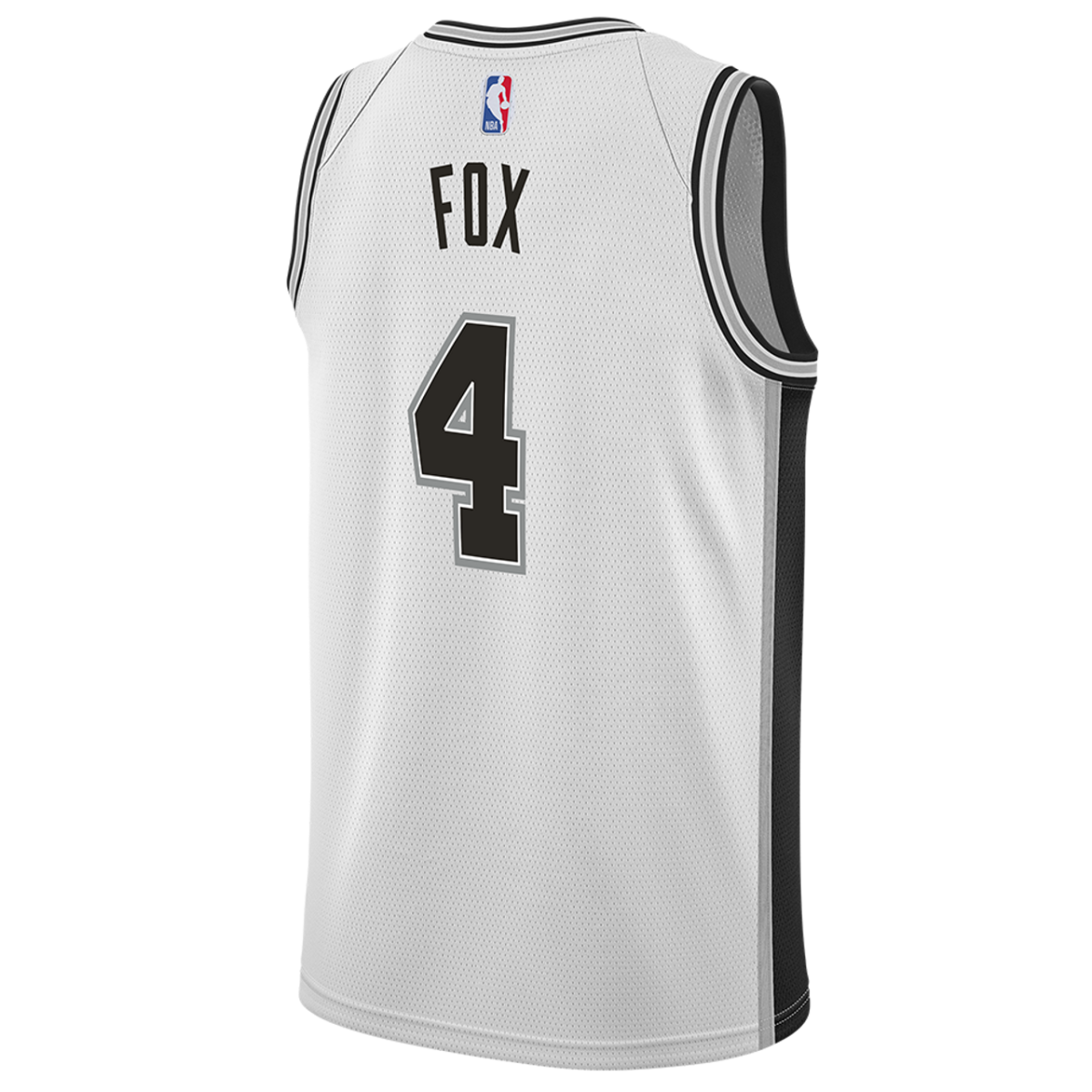 De'Aaron Fox 4 San Antonio Spurs White Association Jersey - Elite Zone Sports