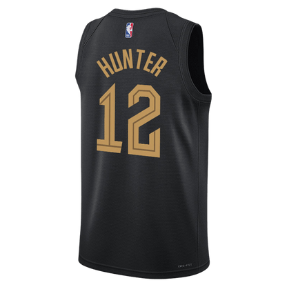 De'Andre Hunter 12 Cleveland Cavaliers Black Statement Jersey - Elite Zone Sports