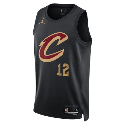 De'Andre Hunter 12 Cleveland Cavaliers Black Statement Jersey - Elite Zone Sports