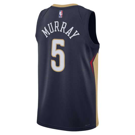 Dejounte Murray 5 New Orleans Pelicans Navy Icon Jersey - Elite Zone Sports