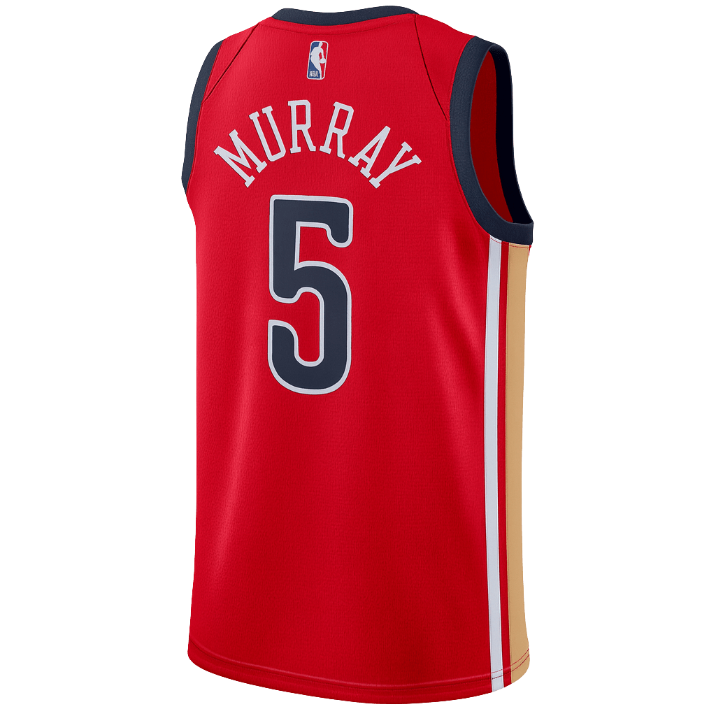 Dejounte Murray 5 New Orleans Pelicans Red Statement Jersey - Elite Zone Sports