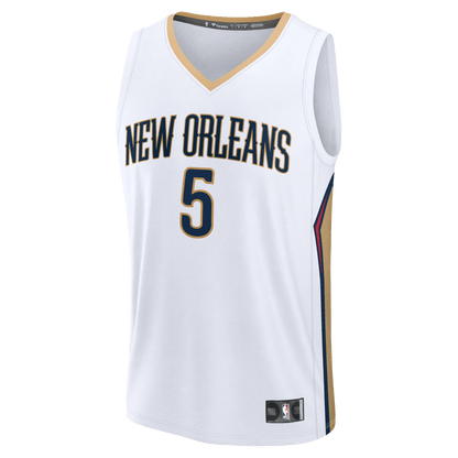 Dejounte Murray 5 New Orleans Pelicans White Association Jersey - Elite Zone Sports