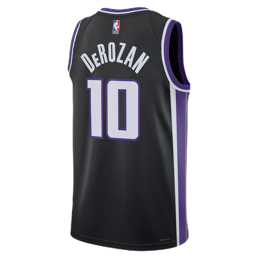 DeMar DeRozan 10 Sacramento Kings Black Icon Jersey - Elite Zone Sports