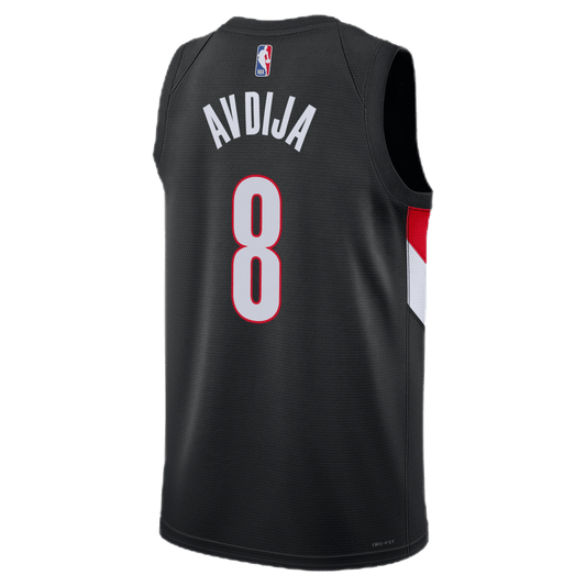 Deni Avdija 8 Portland Trail Blazers Black Icon Jersey - Elite Zone Sports
