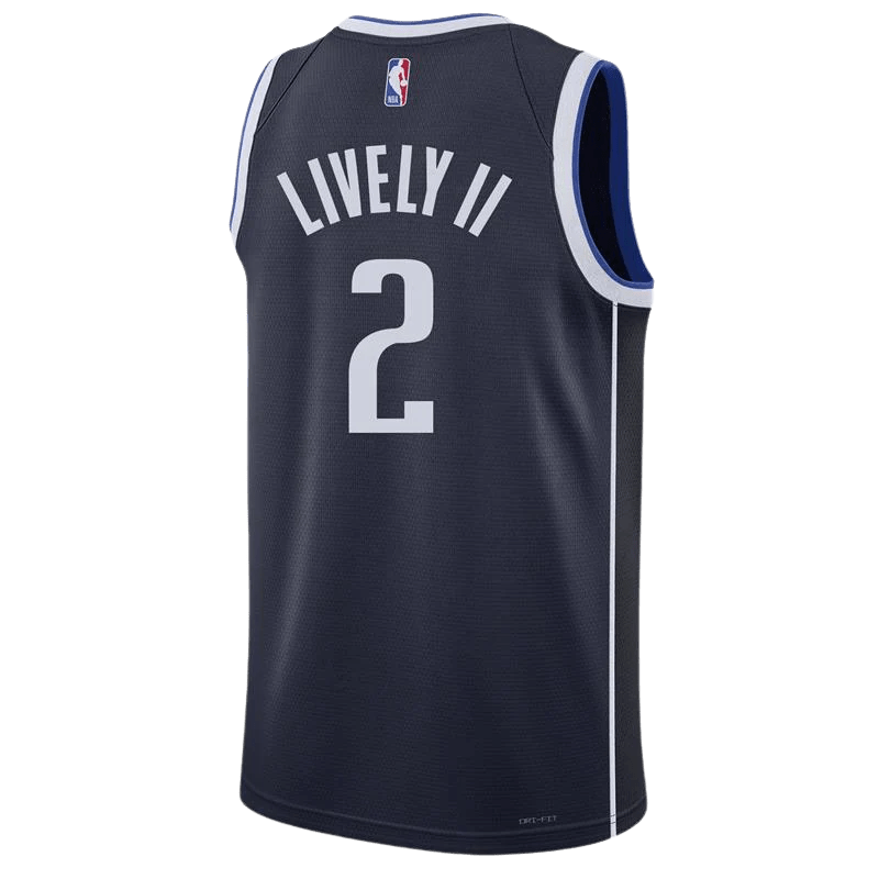 Dereck Lively II 2 Dallas Mavericks Navy Statement Jersey - Elite Zone Sports