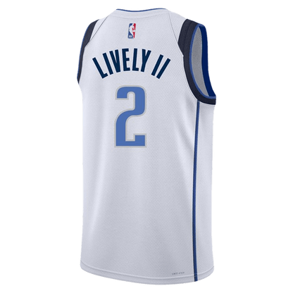 Dereck Lively II 2 Dallas Mavericks White Association Jersey - Elite Zone Sports