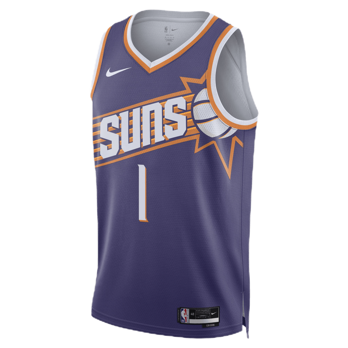 Devin Booker 1 Phoenix Suns Purple Icon Jersey - Elite Zone Sports