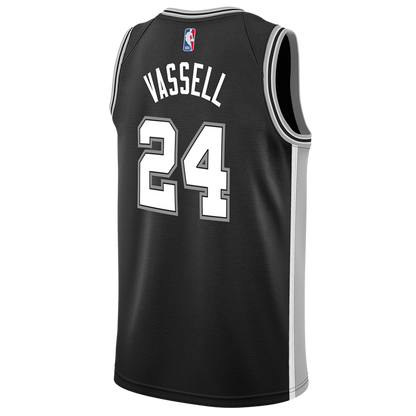 Devin Vassell 24 San Antonio Spurs Black Icon Jersey - Elite Zone Sports