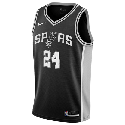 Devin Vassell 24 San Antonio Spurs Black Icon Jersey - Elite Zone Sports