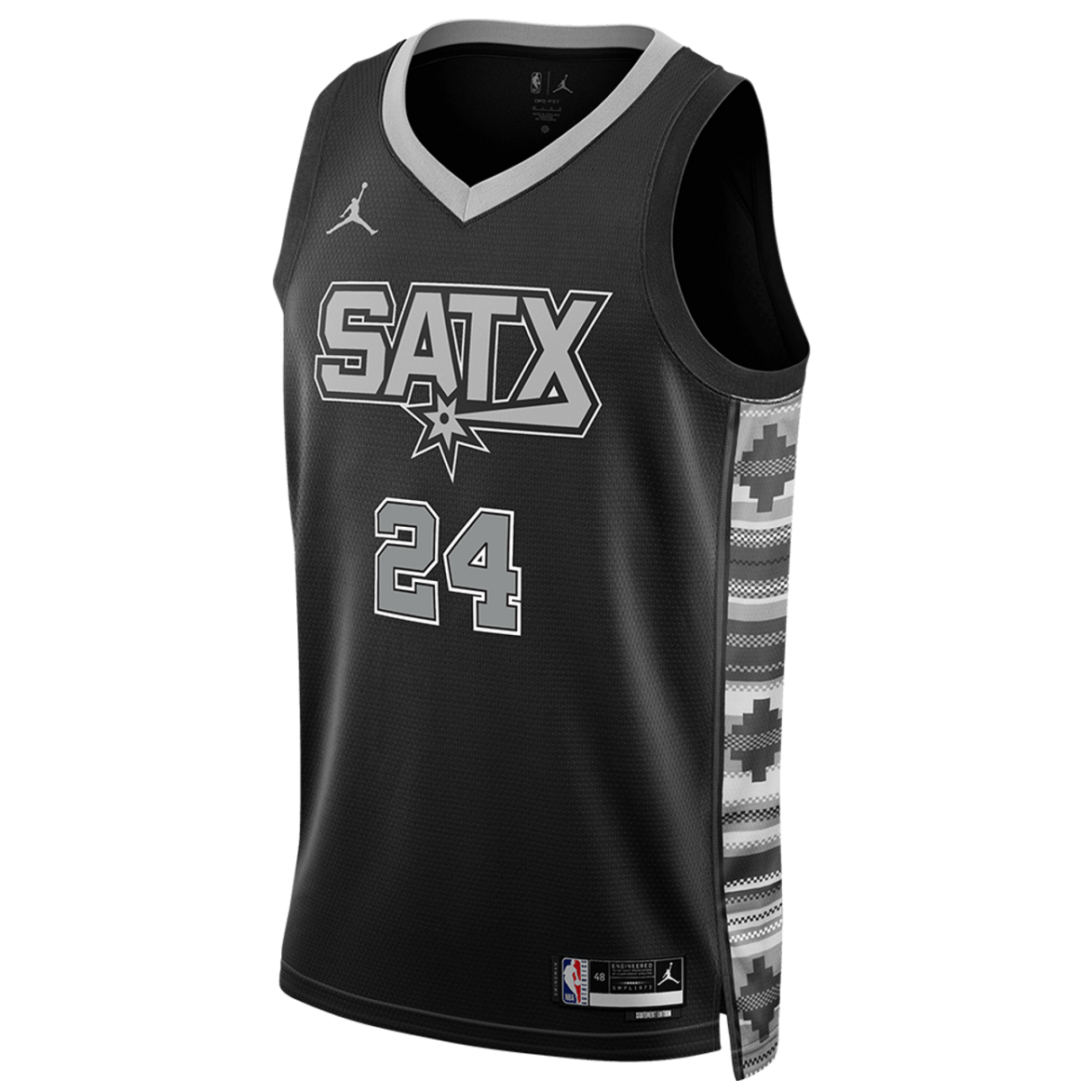 Devin Vassell 24 San Antonio Spurs Black Statement Jersey - Elite Zone Sports