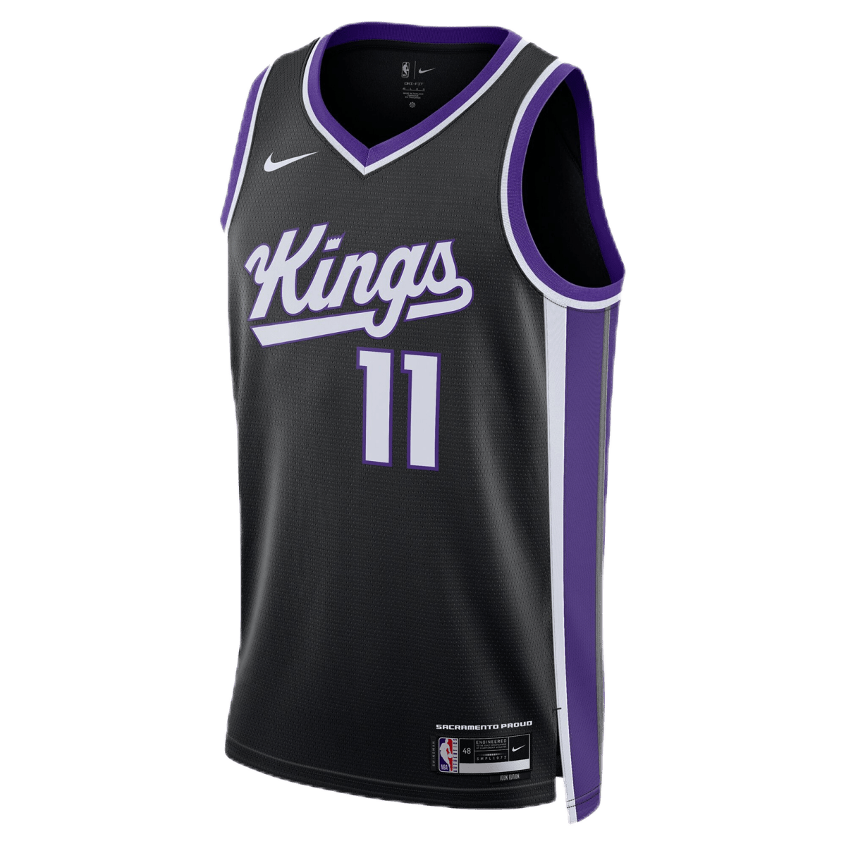 Domantas Sabonis 11 Sacramento Kings Black Icon Jersey - Elite Zone Sports
