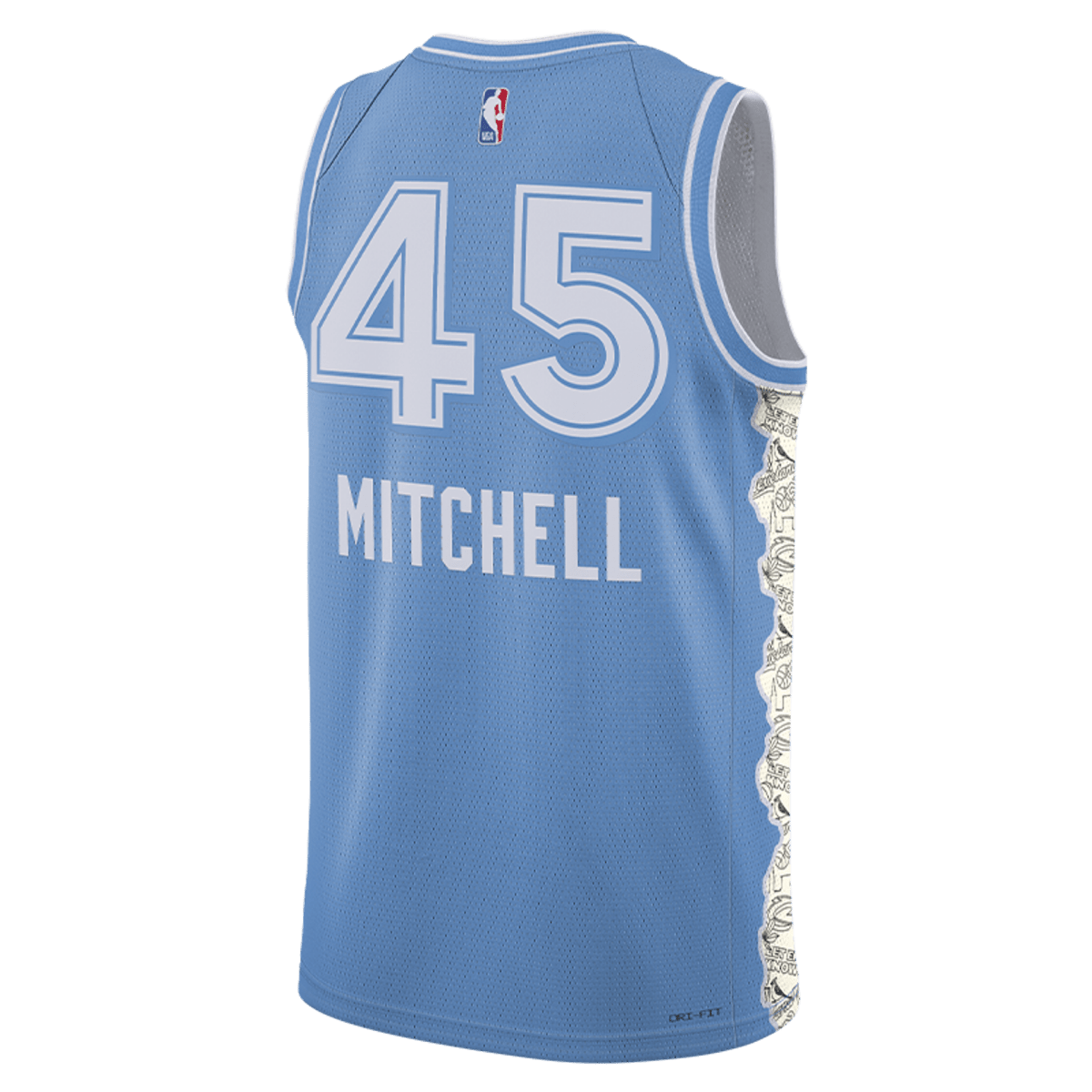Donovan Mitchell 45 Cleveland Cavaliers Blue City Edition Jersey - Elite Zone Sports