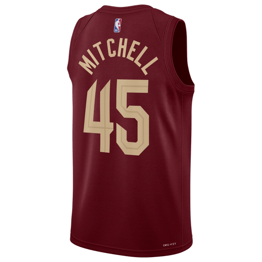 Donovan Mitchell 45 Cleveland Cavaliers Burgundy Icon Jersey - Elite Zone Sports