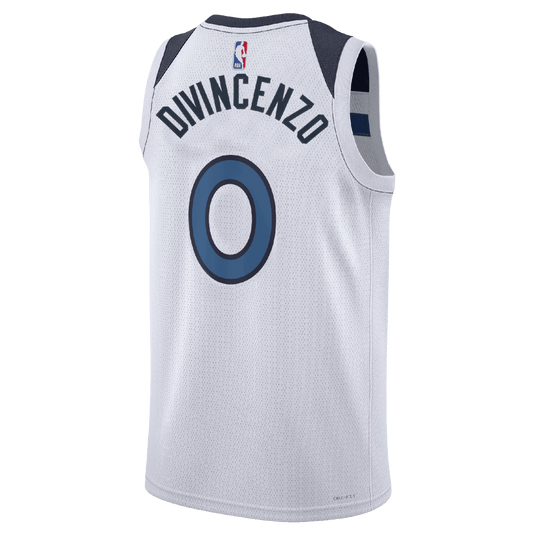 Donte DiVincenzo 0 Minnesota Timberwolves White Association Jersey - Elite Zone Sports