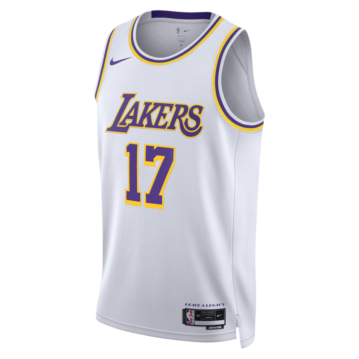 Dorian Finney - Smith 17 Los Angeles Lakers White Association Jersey - Elite Zone Sports