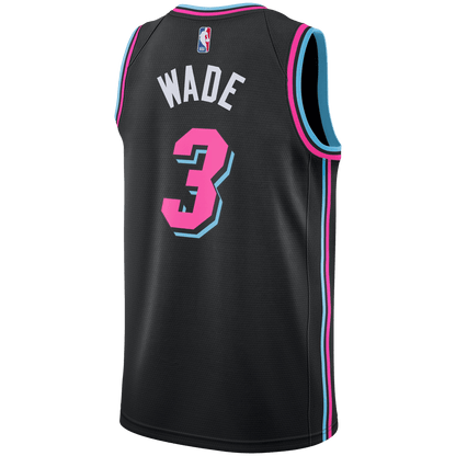 Dwyane Wade 3 Miami Heat Black Vice Nights Jersey - Elite Zone Sports