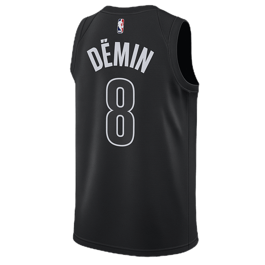 Egor Dëmin 8 Brooklyn Nets Black Statement Jersey - Elite Zone Sports