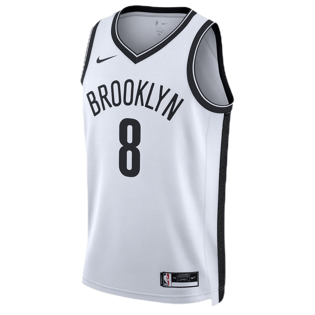 Egor Dëmin 8 Brooklyn Nets White Association Jersey - Elite Zone Sports