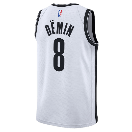 Egor Dëmin 8 Brooklyn Nets White Association Jersey - Elite Zone Sports