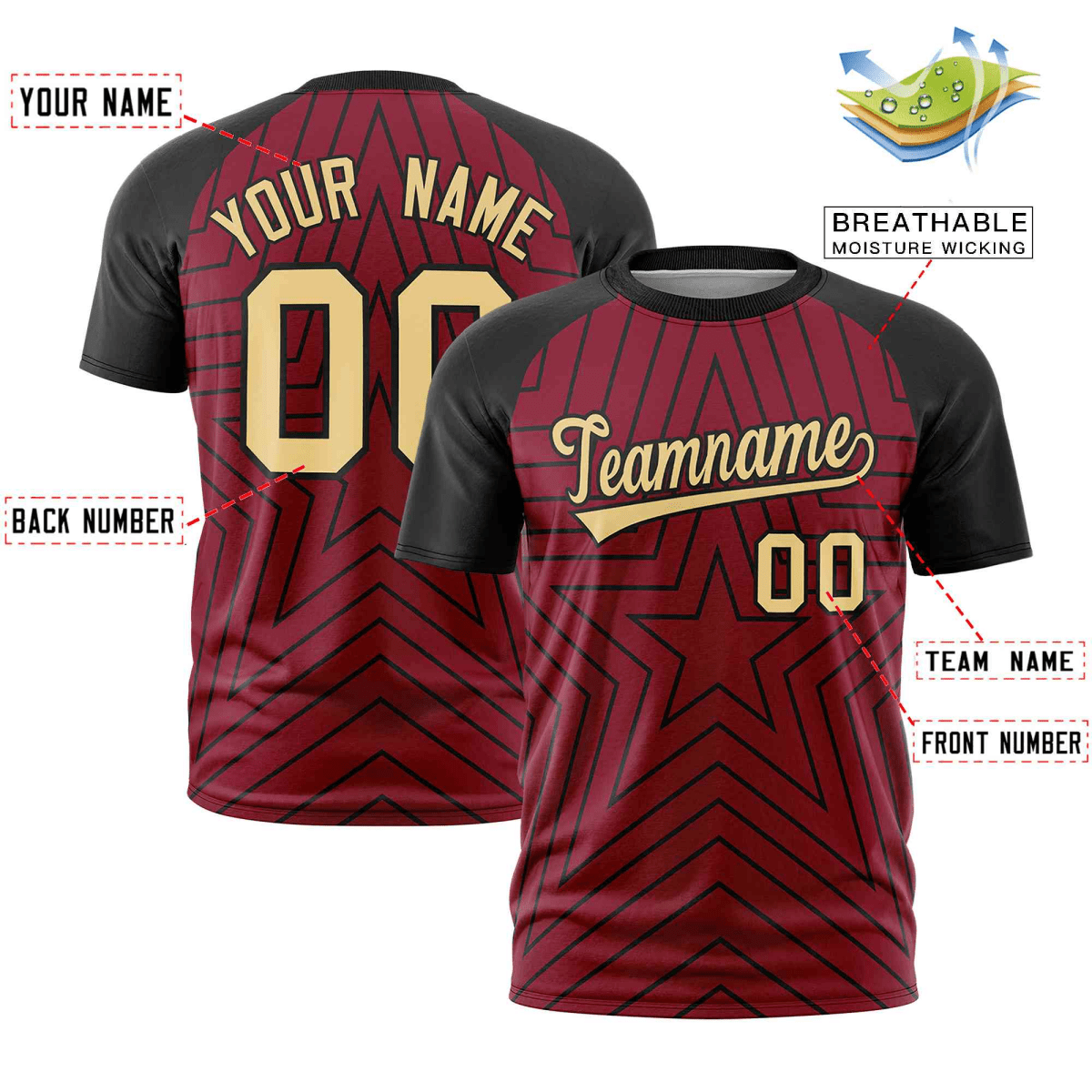 Elite All Star Crimson Strike Jersey - Elite Zone Sports