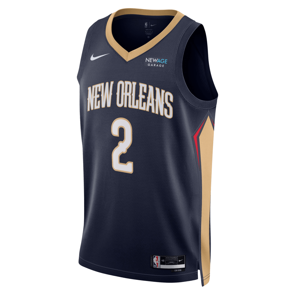 Herbert Jones 2 New Orleans Pelicans Navy Icon Jersey - Elite Zone Sports