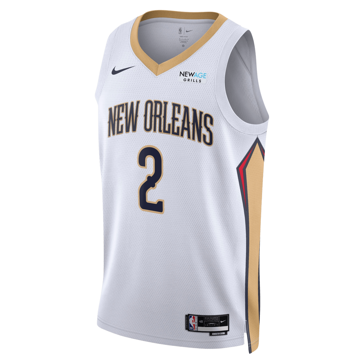 Herbert Jones 2 New Orleans Pelicans White Association Jersey - Elite Zone Sports