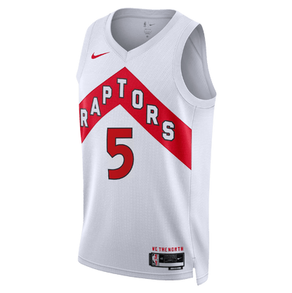 Immanuel Quickley 5 Toronto Raptors White Association Jersey - Elite Zone Sports