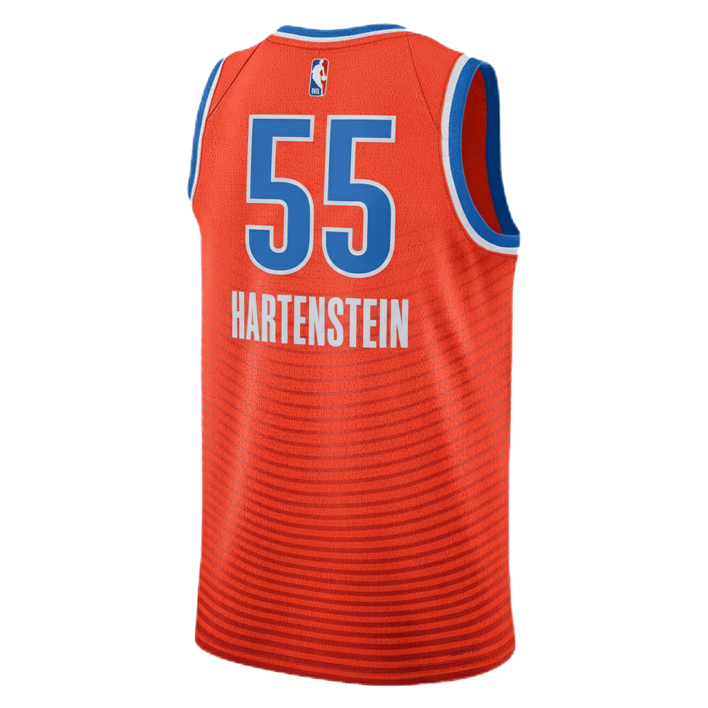 Isaiah Hartenstein 55 Oklahoma City Thunder Orange Statement Jersey - Elite Zone Sports