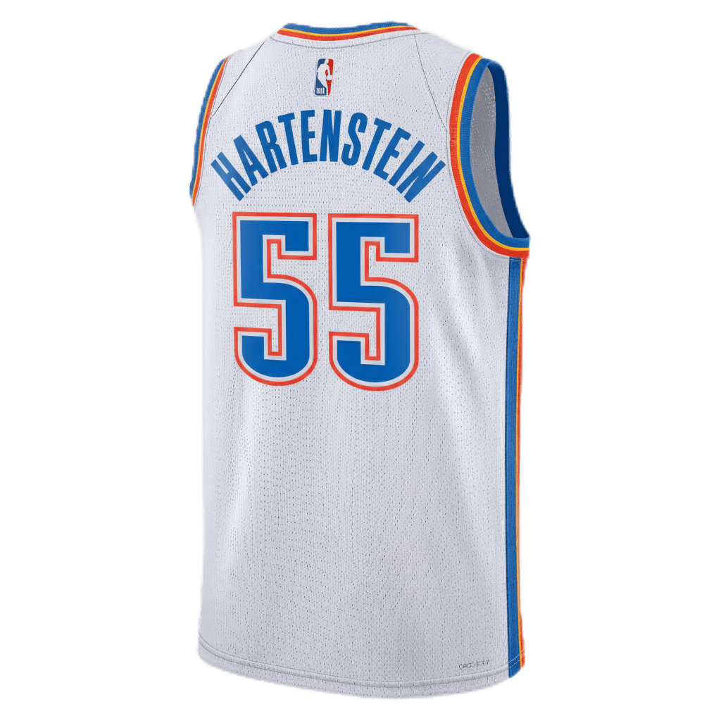 Isaiah Hartenstein 55 Oklahoma City Thunder White Association Jersey - Elite Zone Sports