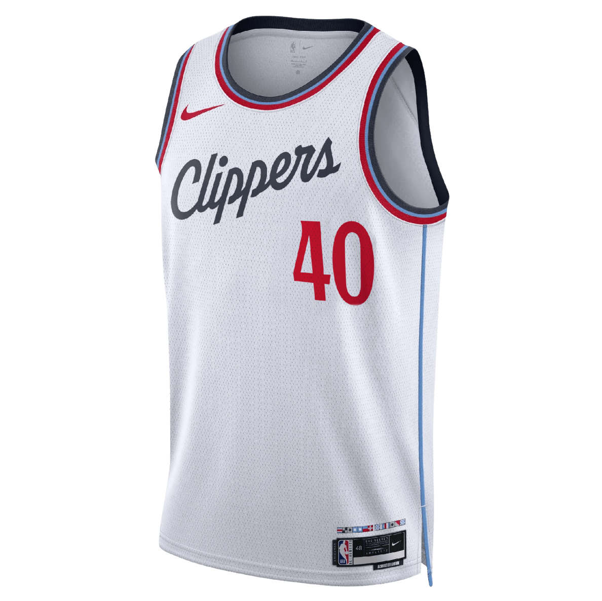 Ivica Zubac 40 LA Clippers White Association Jersey - Elite Zone Sports