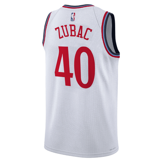 Ivica Zubac 40 LA Clippers White Association Jersey - Elite Zone Sports