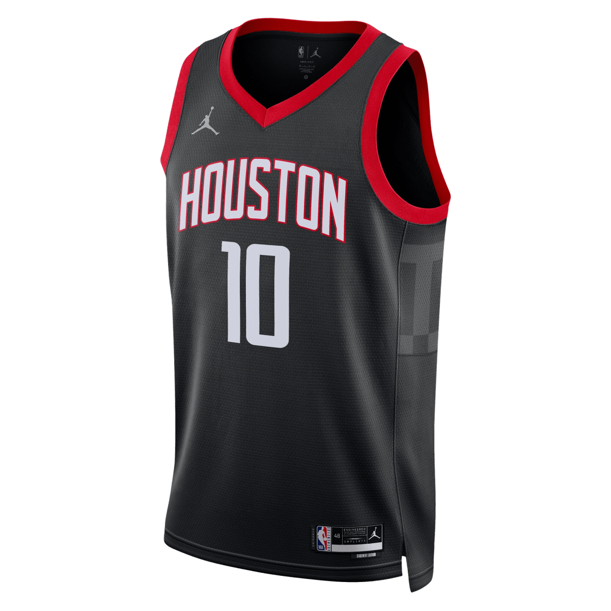 Jabari Smith Jr. 10 Houston Rockets Black Statement Jersey - Elite Zone Sports