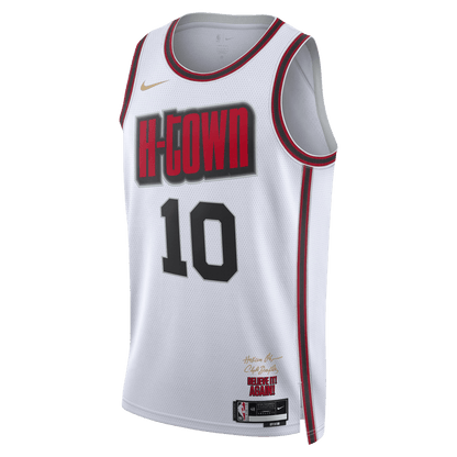 Jabari Smith Jr. 10 Houston Rockets White City Edition Jersey - Elite Zone Sports