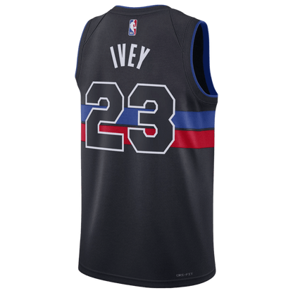 Jaden Ivey 23 Detroit Pistons Black Statement Jersey - Elite Zone Sports