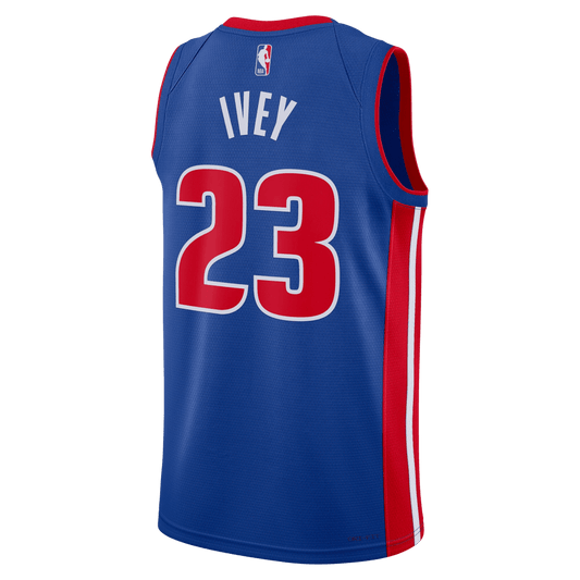 Jaden Ivey 23 Detroit Pistons Blue Icon Jersey - Elite Zone Sports