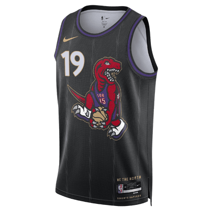 Jakob Poeltl 19 Toronto Raptors Black City Edition Jersey - Elite Zone Sports