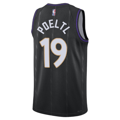 Jakob Poeltl 19 Toronto Raptors Black City Edition Jersey - Elite Zone Sports
