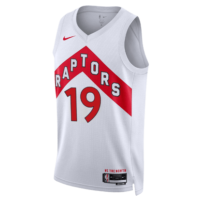 Jakob Poeltl 19 Toronto Raptors White Association Jersey - Elite Zone Sports