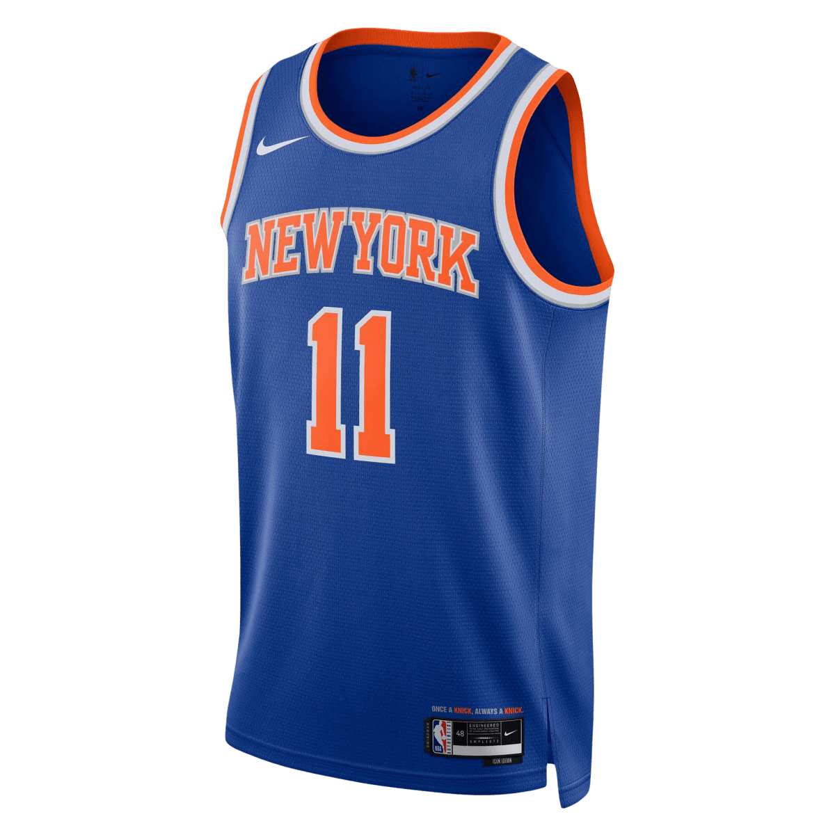 Jalen Brunson 11 New York Knicks Blue Icon Jersey - Elite Zone Sports