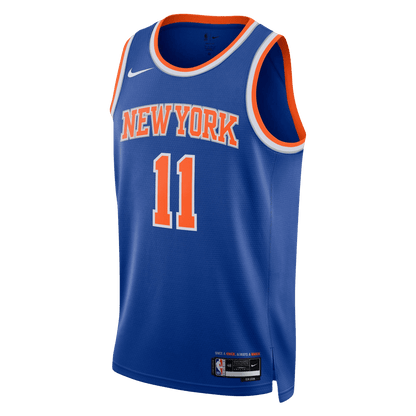 Jalen Brunson 11 New York Knicks Blue Icon Jersey - Elite Zone Sports