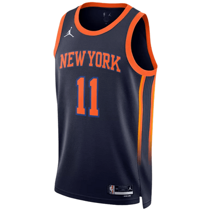 Jalen Brunson 11 New York Knicks Navy Statement Jersey - Elite Zone Sports