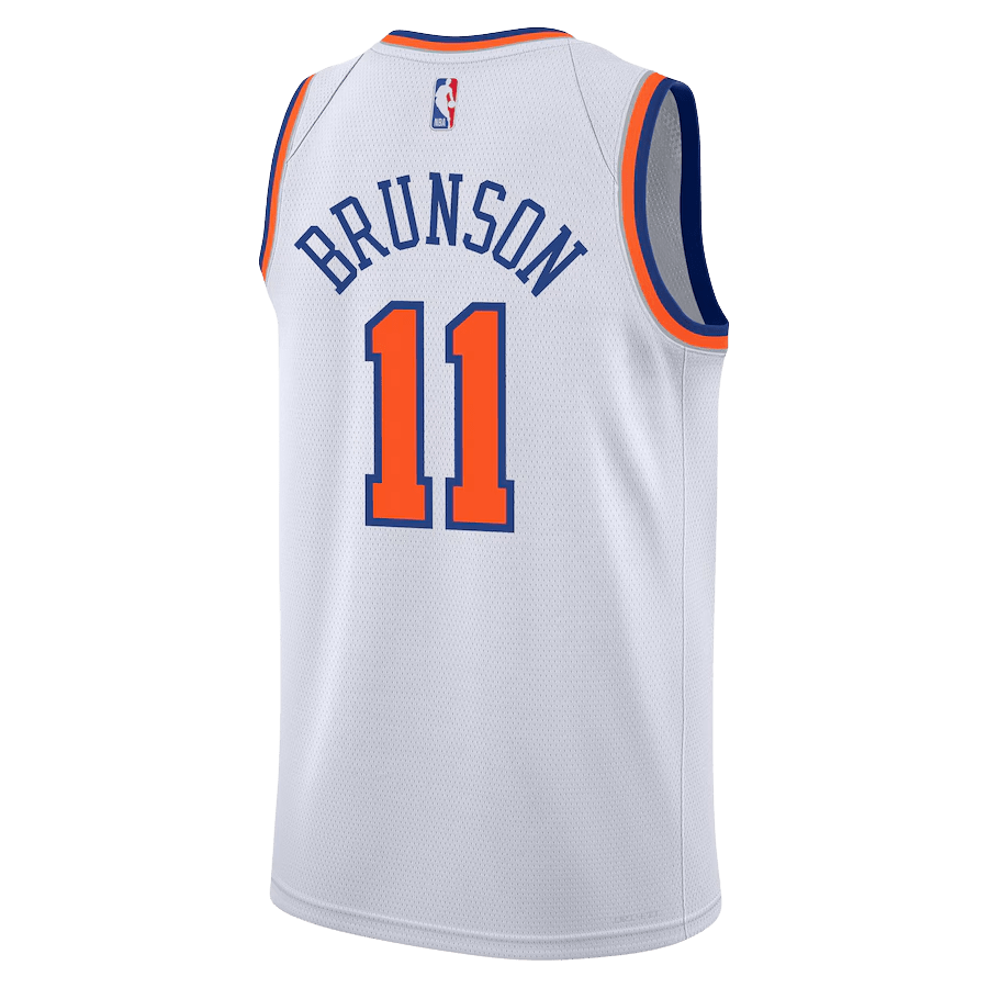 Jalen Brunson 11 New York Knicks White Association Jersey - Elite Zone Sports